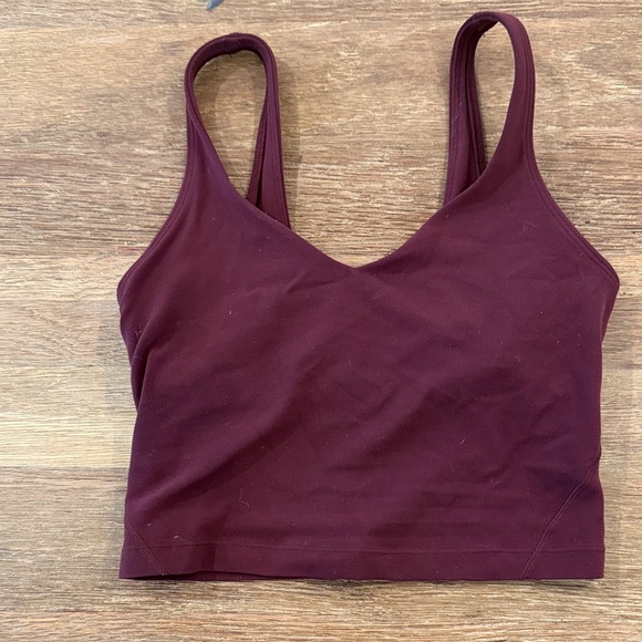 lululemon athletica Tops - Lululemon Athletica Deep Red Sports Bra